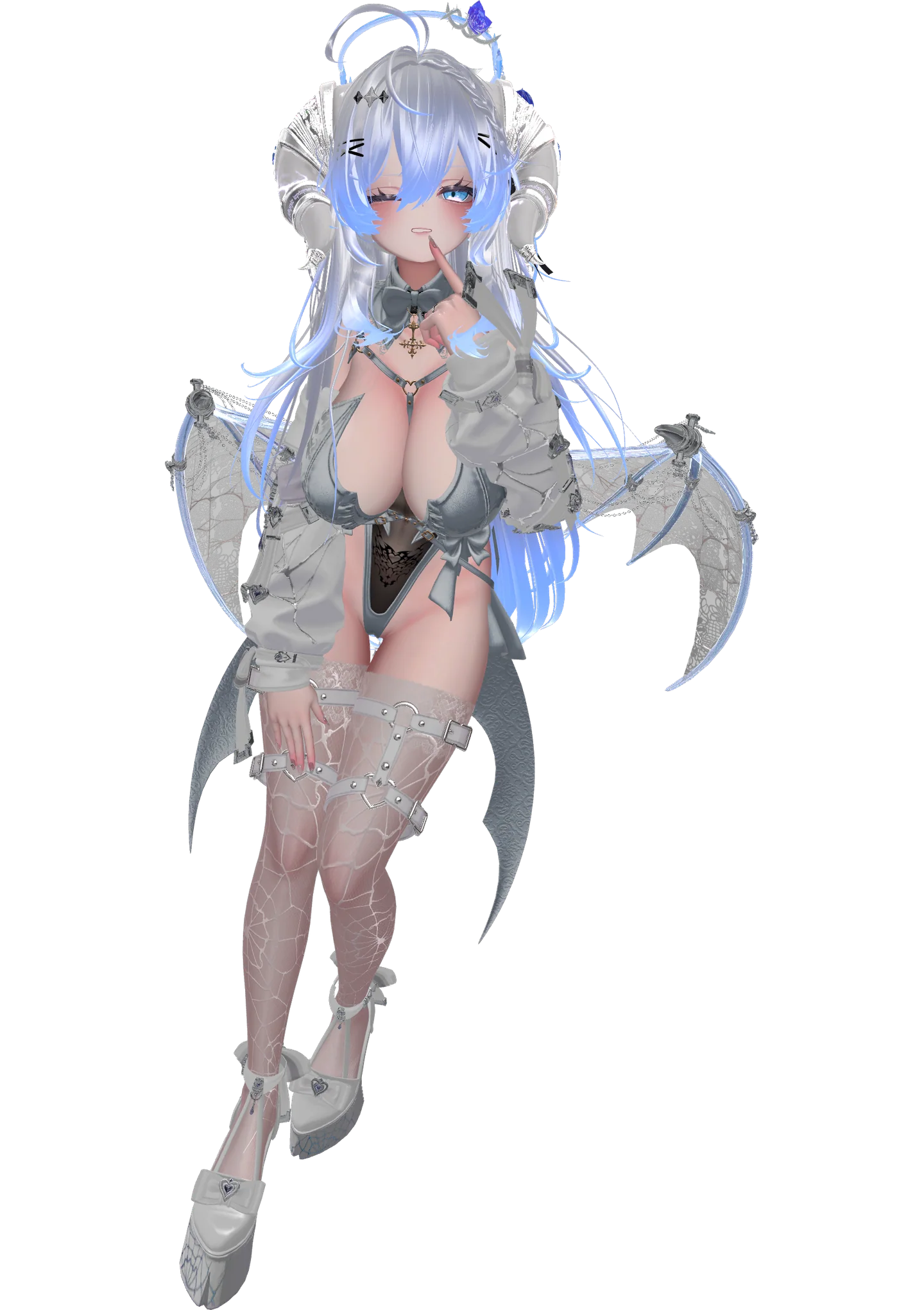 青葉ロゼのサキュバス全身画像